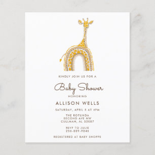 Papier Invitation Baby shower moderne