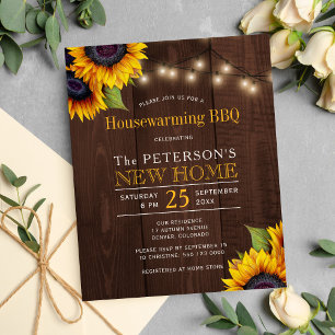 Papier Invitation barbecue pour pendaison de crémaillère 