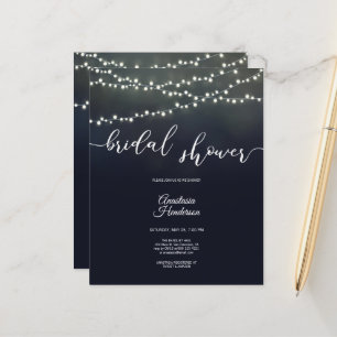 Papier Invitation Budget Bridal Shower. Invitation