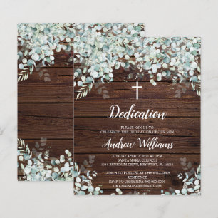 Papier Invitation Budget Eucalyptus & Dedication Bois