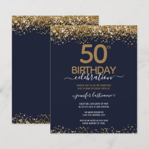 Papier Invitation budgétaire pour le 50e anniversaire de