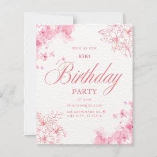 Papier Invitation d'anniversaire