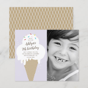 Papier Invitation d'anniversaire pour enfants petit budge