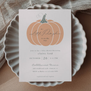 Papier Invitation de Baby Shower automnal à budget limité