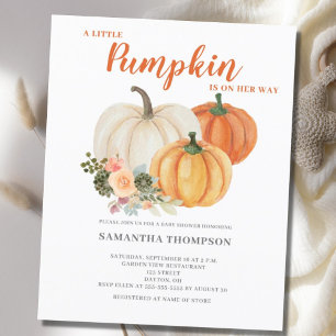 Papier Invitation de baby shower automne petit budget Cit