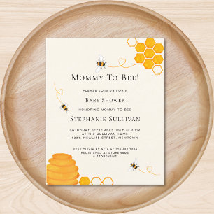 Papier Invitation de Baby Shower Budget Bee