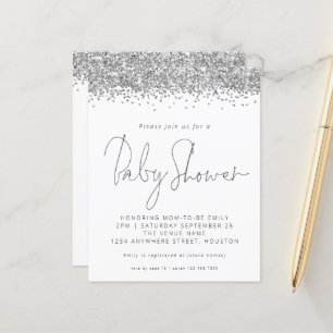 Papier Invitation de Baby shower de Parties scintillant S