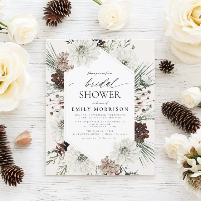 Papier Invitation de Baby Shower Hivernal Économique et É (Créateur téléchargé)