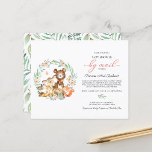 Papier Invitation de baby shower par courrier à budget po