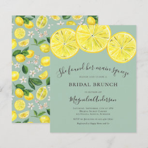 Papier Invitation de brunch nuptiale aux citrons Budget