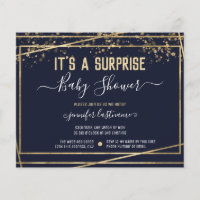 Invitation de budget pour Baby Shower Surprise