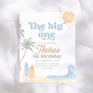 Papier Invitation de budget pour le 1er anniversaire The 