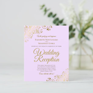 Papier Invitation de budget pour une réception de mariage