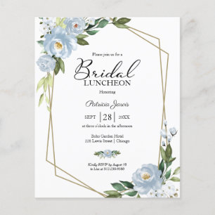 Papier Invitation de carton de luncheon de mariage géomét
