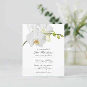 Papier Invitation de commémoration de l'orchidée budgétai