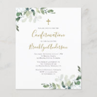 Invitation de confirmation du budget | Eucalyptus 