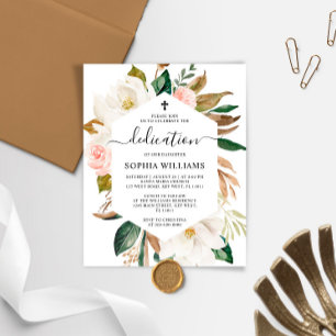 Papier Invitation de description du cadre Magnolia Budget