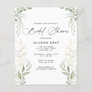 Papier Invitation de douche nuptiale