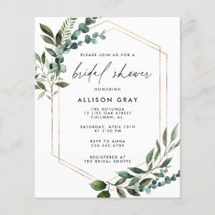 Papier Invitation de douche nuptiale