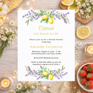 Papier Invitation de douche nuptiale aux florales de lava