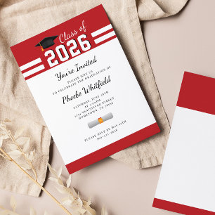 Papier Invitation de fête de remise de diplômes Moderne R