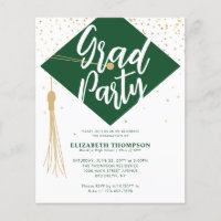 Invitation de fête de remise des diplômes GRAD cas
