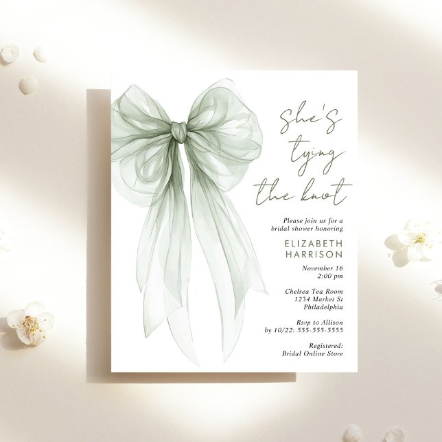 Papier Invitation de Fête des mariées d'aquarelle de la b (Créateur téléchargé)