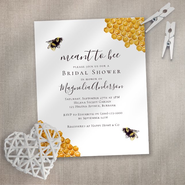 Papier Invitation de la mariée à la douche nuptiale (Créateur téléchargé)