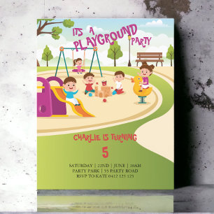 Papier Invitation de la partie Anniversaire de enfant du