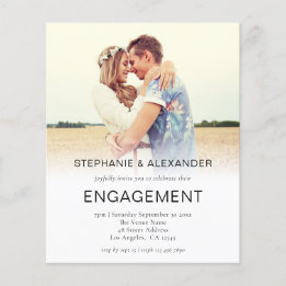 Papier Invitation de la partie de l'engagement sur le bud