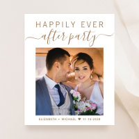 Invitation de la réception de mariage avec photo C