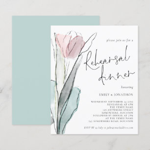 Papier Invitation de la répétition d'aquarelle budgétaire