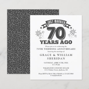 Papier Invitation de Mariage Budget 70e Anniversaire