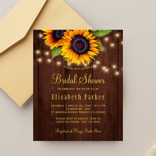Papier Invitation de mariage champêtre pas chère avec tou