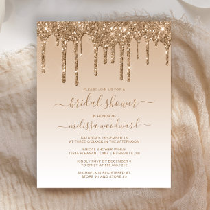 Papier Invitation de mariage pas cher avec gouttes de pai
