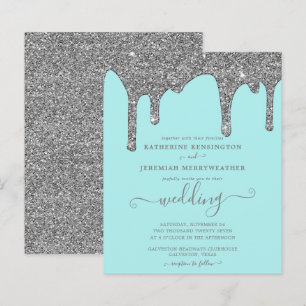 Papier Invitation de mariage pour Parties scintillant arg