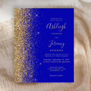 Papier Invitation de mariage pour Parties scintillant Roy