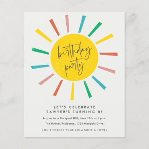 Papier Invitation de partie Anniversaire de enfant du scr