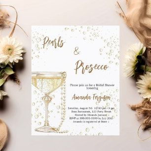 Papier Invitation de Pearls et Prosecco Bridal Show
