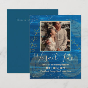 Papier INVITATION De Réception De Mariage BUDGÉTAIRE Avec