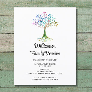 Papier Invitation de réunion de famille Budget Family Tre