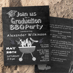 Papier Invitation du barbecue du tableau de bord du budge