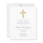 Invitation du budget de la première communion du g