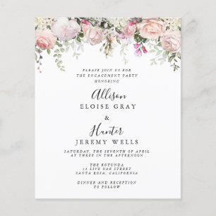 Papier Invitation du groupe d'engagement élégant