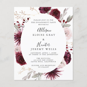 Papier Invitation du groupe d'engagement élégant