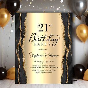 Papier Invitation élégante à petit budget pour 21e annive