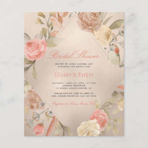 Papier Invitation élégante et BUDGETAIRE rose gold pour u