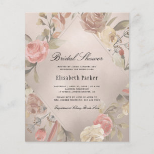 Papier Invitation élégante et économique rose gold pour u