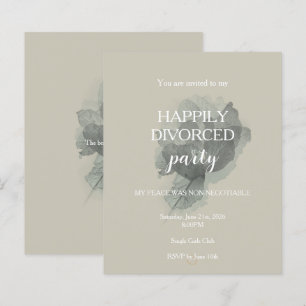 Papier Invitation élégante et moderne pour une fête de di