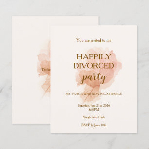 Papier Invitation élégante et moderne pour une fête de di